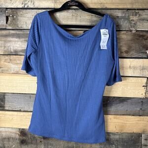 Abercrombie & Fitch Tee, Blue, Medium